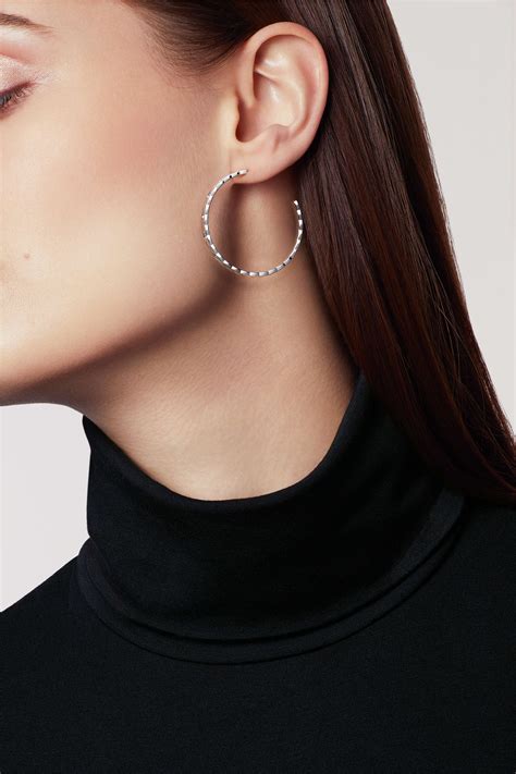 18k chanel hoop earrings|Coco Crush Hoop Earrings White Gold .